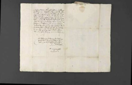 Dankschreiben Markgraf Johann Georgs von Brandenburg an Herzog Christoph von Württemberg für die Übersendung von Neckarwein.