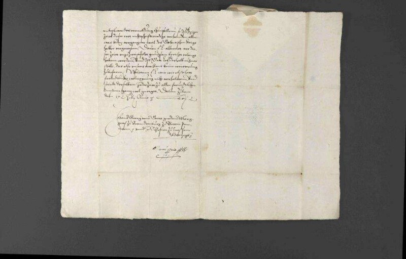 Dankschreiben Markgraf Johann Georgs von Brandenburg an Herzog Christoph von Württemberg für die Übersendung von Neckarwein.