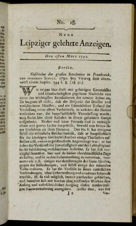 No. 18. Den 1sten März 1790.
