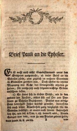 Handbuch der kursorischen Lektüre der Bibel N. B. für Anfänger auf Schulen und Universitäten, 3