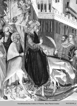 Szenen der Passion Christi : Einzug Christi in Jerusalem