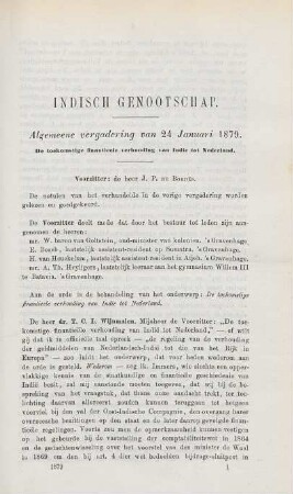Algemeene vergadering van 24 Januari 1879