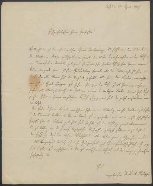 Rudolf Amandus Philippi, Brief