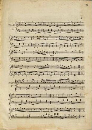 Five new waltzes arranged for the piano-forte : no. 2