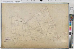 Drensteinfurt (Drensteinfurt), Flurbereinigung Drensteinfurt, Zuteilungskarte Drensteinfurt Flur 46