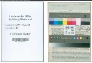 Entnazifizierung Rudolf Fischbach , geb. 15.11.1895 (Lehrer)