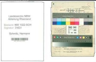 Entnazifizierung Hermann Schmitz , geb. 26.04.1902 (Bahnbeamter)