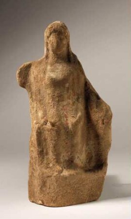 Gruppe zweier nebeneinander sitzender Frauen, Fragment