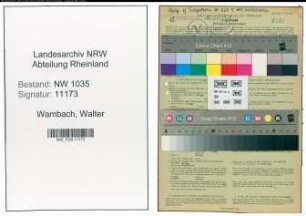 Entnazifizierung Walter Wambach , geb. 26.10.1916 (Steiger)