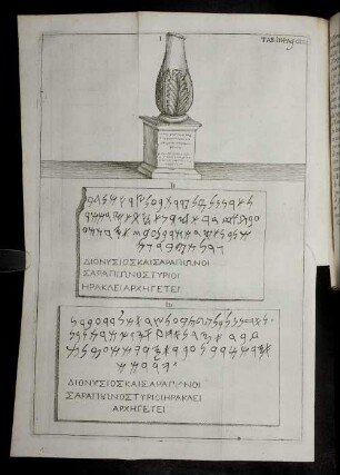 Tab. III. Pag. CIX.