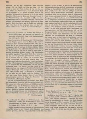 264-265 [Rezension] Huch, Ricarda, Der Sinn der Heiligen Schrift