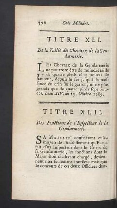 Titre XLII.