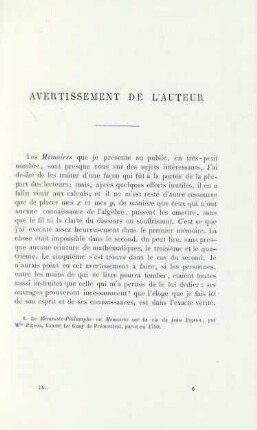 Avertissement de l'auteur