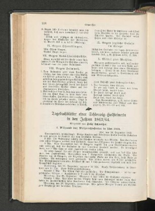 Tagebuchblätter einer Schleswig=Holsteinerin in den Jahren 1863/64.