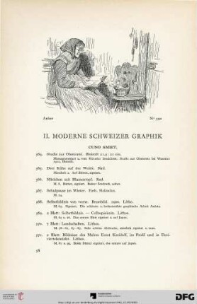 II. Moderne Schweizer Graphik (Nr. 564-718)