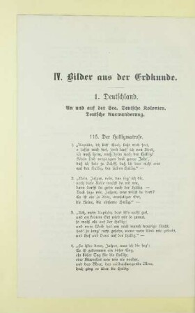 IV. Bilder aus der Erdkunde