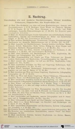 II. Nachtrag (Nr. 5437-5512)