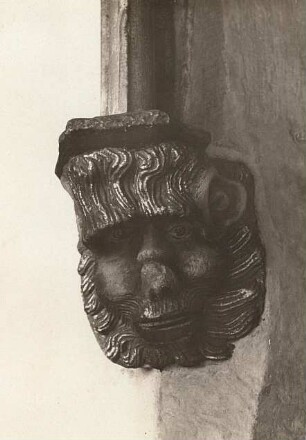 Meißen. Meißner Dom St. Johannis und St. Donatus. Lettner, Südhälfte. Kapitell (gotisches Fratzenkapitell)