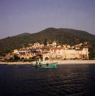 Griechenland, Athos, Kloster Xenofontos an der Westküste