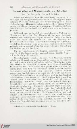 17: Lichtstrahlen und Röntgenstrahlen als Heilmittel