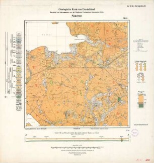 1645 Samtens, Geologische Karte von Deutschland