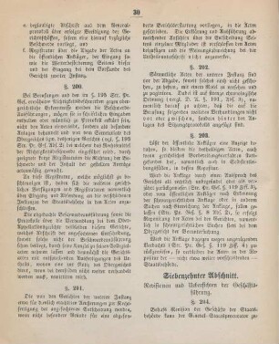 Siebenzehnter Abschnitt. Revisionen und Uebersichten der Geschäftsführung