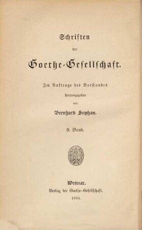 Schillers Demetrius : Nach den Handschriften des Goethe- und Schiller-Archivs herausgegeben von Gustav Kettner