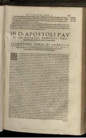 In D. Apostoli Pauli Ad Galatas, Ephesios, Philippenses, & Colossenses epist. Commentarii