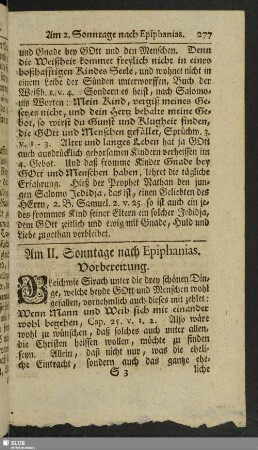 Am II. Sonntage nach Epiphanias