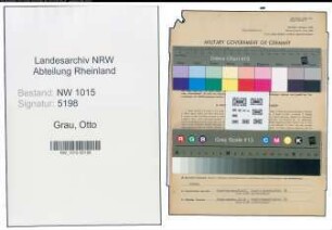 Entnazifizierung Otto Grau , geb. 10.01.1899 (Kaufmann)