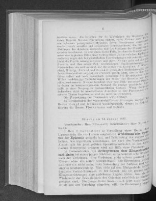 Sitzung am 24. Januar 1899.