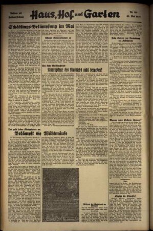 Zweite Ausgabe vom Freitag, den 28. Mai 1937.