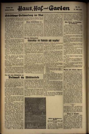 Zweite Ausgabe vom Freitag, den 28. Mai 1937.