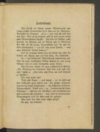 Heidekraut.