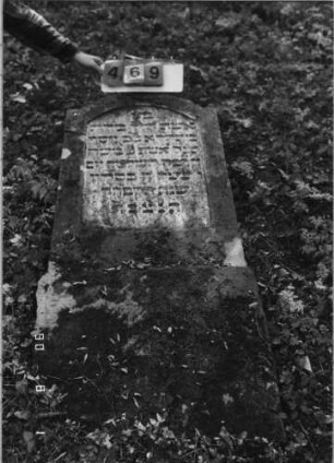 Grabstein 469 (Index: 99791171) Maße HxBxT: 146x63xo.A. cm: Grabstein 469