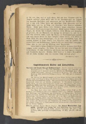 Empfehlenswerte Bücher und Zeitschriften