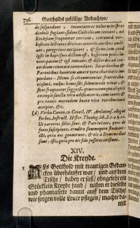 736-749, XIV. Die Kreyde - XVII. Der DenkSpruch