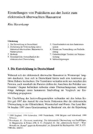 369-378, Einstellungen von Praktikern aus der Justiz zum elektronisch überwachten Hausarrest