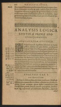 Argumentum Epistolae.