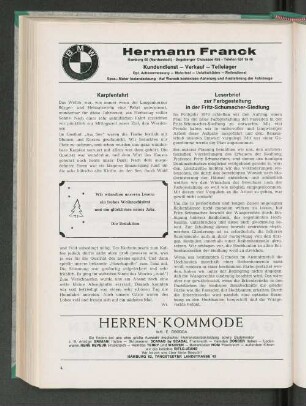 Leserbrief zur Farbgestalung in der Fritz-Schumacher-Siedlung