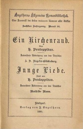 Ein Kirchenraub