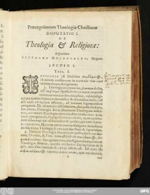 Praescognitorum Theologiae Christianae ...