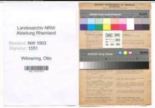 Entnazifizierung Otto Wilmering , geb. 20.03.1916 (Metzgermeister)