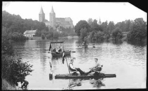 Rochlitz. Partie an der Mulde mit Schloss