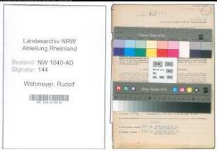 Entnazifizierung Rudolf Wehmeyer , geb. 20.04.1909 (Strassenwaerter)