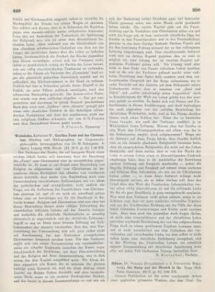 250-251 [Rezension] Rüfner, Vinzenz, Die Natur und der Mensch in ihr