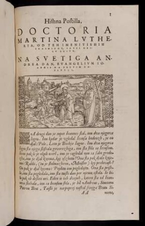 1-14, Na Svetiga Andrea dan, evangelium Ioannis na pervim capituli. - Na Svetiga Tomasha dan, evangelium Iohannis Na XX. cap.
