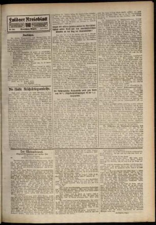 Zweite Ausgabe vom Samstag, den 02. September 1916.