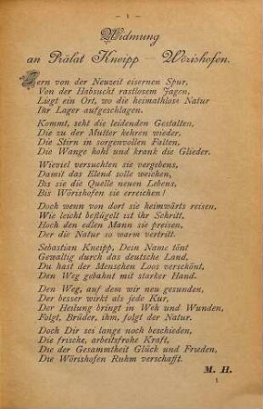 Illustrirter Führer durch Wörishofen und Umgegend : Mit drei Karten und zahlreichen Illustrationen