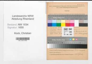 Entnazifizierung Christian Kock , geb. 10.02.1879 (Vizefeldwebel)